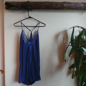 Blue Nighttime Romper